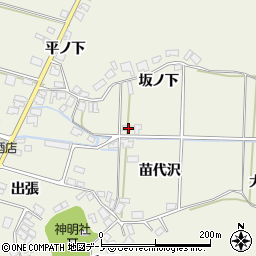 秋田県潟上市飯田川和田妹川坂ノ下8周辺の地図