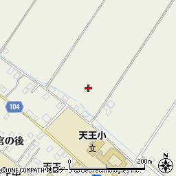 秋田県潟上市天王沖田台61周辺の地図