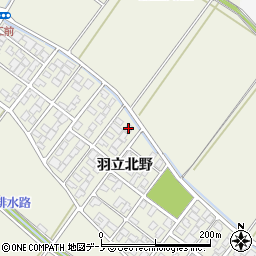 秋田県潟上市天王羽立北野1-145周辺の地図