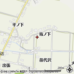 秋田県潟上市飯田川和田妹川坂ノ下13周辺の地図