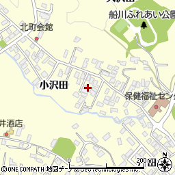 秋田県男鹿市船川港船川小沢田17周辺の地図