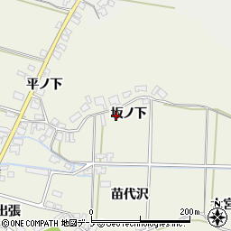 秋田県潟上市飯田川和田妹川坂ノ下12周辺の地図