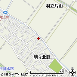 秋田県潟上市天王羽立北野1-142周辺の地図