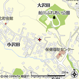 秋田県男鹿市船川港船川小沢田23周辺の地図