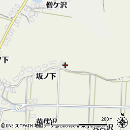 秋田県潟上市飯田川和田妹川坂ノ下38周辺の地図
