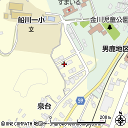 秋田石油備蓄住宅周辺の地図