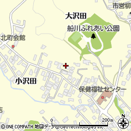 秋田県男鹿市船川港船川小沢田27周辺の地図