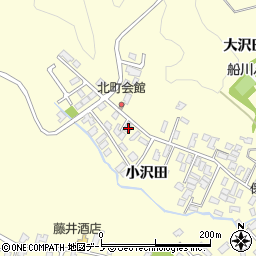 秋田県男鹿市船川港船川小沢田53周辺の地図