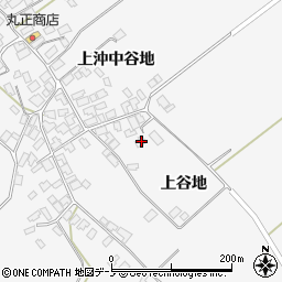 秋田県潟上市天王大崎上谷地76周辺の地図