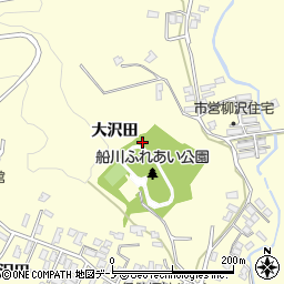 秋田県男鹿市船川港船川大沢田周辺の地図