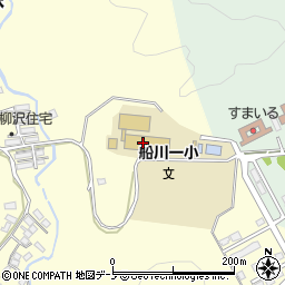 男鹿市役所　船川児童クラブ周辺の地図