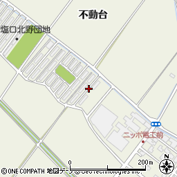 秋田県潟上市天王塩口北野周辺の地図