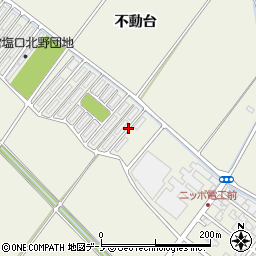 秋田県潟上市天王（塩口北野）周辺の地図