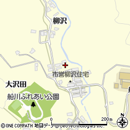 秋田県男鹿市船川港船川柳沢27周辺の地図