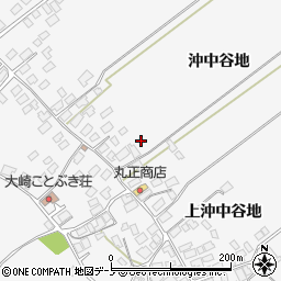 秋田県潟上市天王大崎周辺の地図