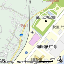 秋田県男鹿市船川港船川海岸通り二号14周辺の地図