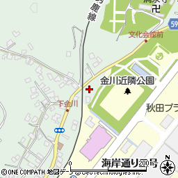 秋田県男鹿市船川港金川金川39周辺の地図