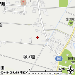 秋田県潟上市飯田川飯塚飯塚3周辺の地図