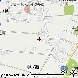 秋田県潟上市飯田川飯塚飯塚11周辺の地図