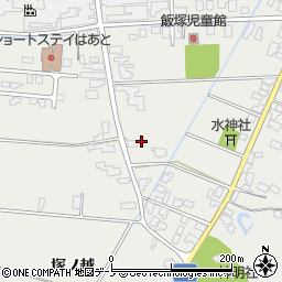 秋田県潟上市飯田川飯塚飯塚33周辺の地図