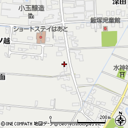 秋田県潟上市飯田川飯塚飯塚15周辺の地図