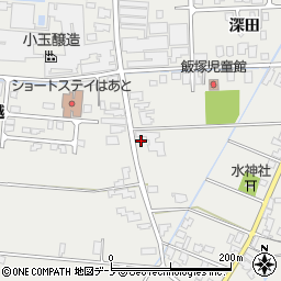 秋田県潟上市飯田川飯塚飯塚68周辺の地図