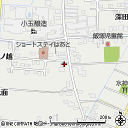 秋田県潟上市飯田川飯塚飯塚22周辺の地図