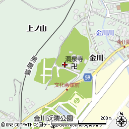 秋田県男鹿市船川港金川金川周辺の地図