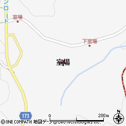 岩手県下閉伊郡岩泉町岩泉室場周辺の地図