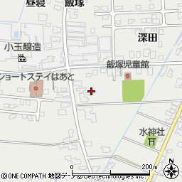 秋田県潟上市飯田川飯塚飯塚72周辺の地図