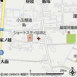 秋田県潟上市飯田川飯塚飯塚17周辺の地図