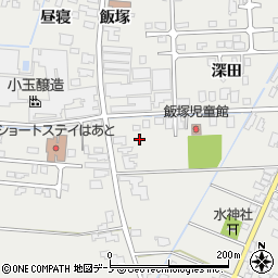 秋田県潟上市飯田川飯塚飯塚84周辺の地図