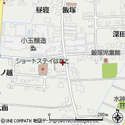 秋田県潟上市飯田川飯塚飯塚29周辺の地図