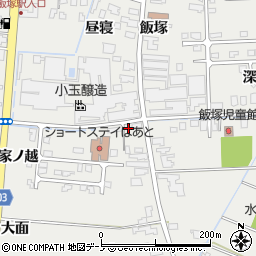秋田県潟上市飯田川飯塚飯塚31周辺の地図