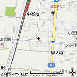 秋田県潟上市飯田川飯塚中谷地11-1周辺の地図