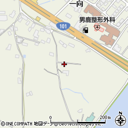 秋田県男鹿市船越一向87周辺の地図