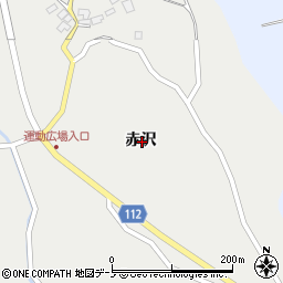 秋田県南秋田郡井川町赤沢周辺の地図