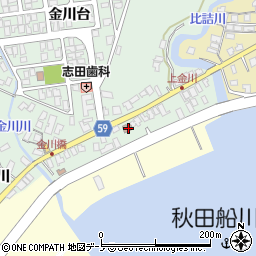 秋田県男鹿市船川港金川金川41周辺の地図