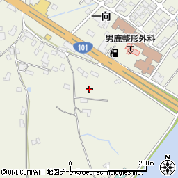 秋田県男鹿市船越一向周辺の地図