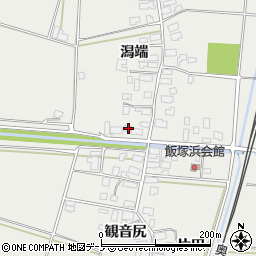 秋田県潟上市飯田川飯塚潟端90周辺の地図