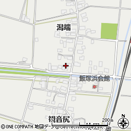 秋田県潟上市飯田川飯塚潟端89周辺の地図