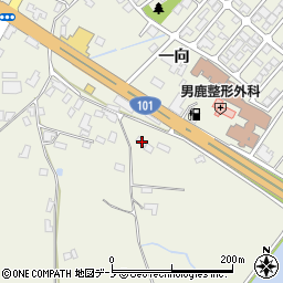 秋田県男鹿市船越一向80-4周辺の地図