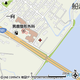 秋田県男鹿市船越一向195周辺の地図