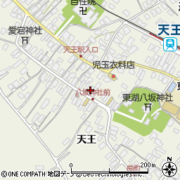 秋田県潟上市天王（天王）周辺の地図