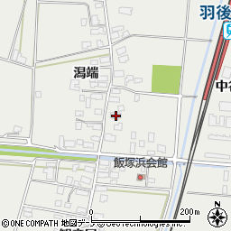 秋田県潟上市飯田川飯塚中谷地5周辺の地図