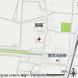 秋田県潟上市飯田川飯塚潟端84周辺の地図