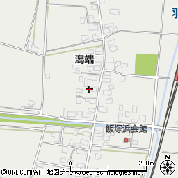 秋田県潟上市飯田川飯塚潟端84-1周辺の地図