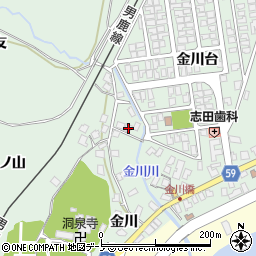 秋田県男鹿市船川港金川大友67周辺の地図