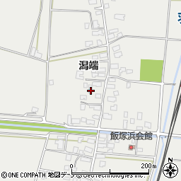 秋田県潟上市飯田川飯塚潟端74周辺の地図