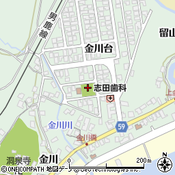 金川台児童公園周辺の地図